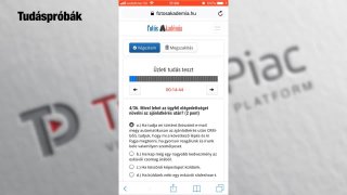 TudásPiac bemutatása mobiltelefonon